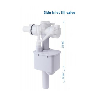 Réservoir d'eau en plastique blanc Réglable soupape de remplissage de toilettes en plastique pour la citerne de toilettes