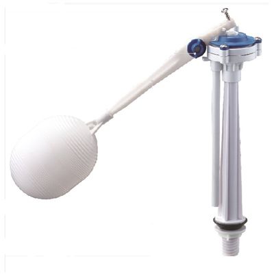 Réservoir d'eau de toilette en plastique 2 étapes soupape de remplissage WC soupape de remplissage de toilette en blanc