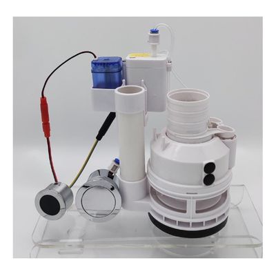 Robinet à double chasse d'eau sans contact avec une vitesse de chasse de 2,6 L/s, une durée de vie de 200 000 cycles et une chasse bidirectionnelle pour un fonctionnement mains libres