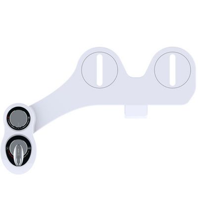Bidet non électrique réglable à pression d'eau avec conception moderne et deux buses pour toilettes