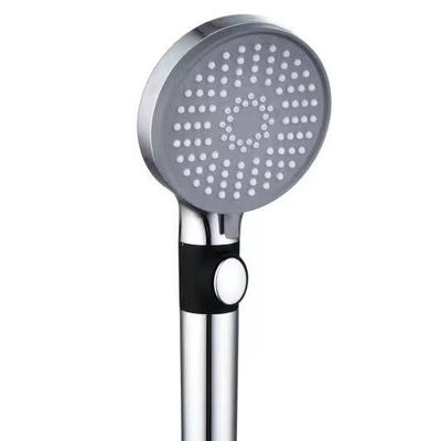 Tête de douche portative buse de salle de bain sous pression 3 fonctions Une fonction d'arrêt d'eau clé peut être détachable Deuxième pistolet de pulvérisation de changement