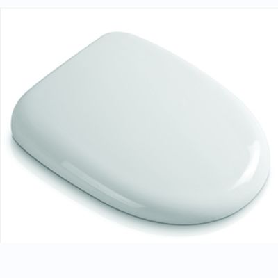 Siège de toilette à fermeture lente avec fonction de chaleur et couvercle doux blanc en PP