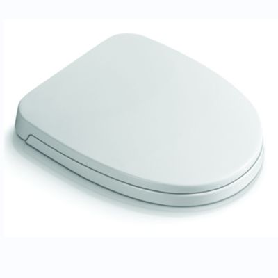 Un siège de toilette blanc de design moderne en thermoplastique pour le bain et les toilettes à domicile