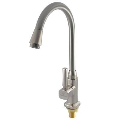 Faucon de salle de bain scolaire accessoire type alliage de zinc Faucon de cuisine à main unique à chaud et à froid