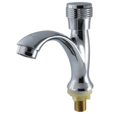 Fabrication en laiton à poignée unique, bassin de lavage, mélangeur de robinets avec revêtement en chrome pour salles de bain modernes