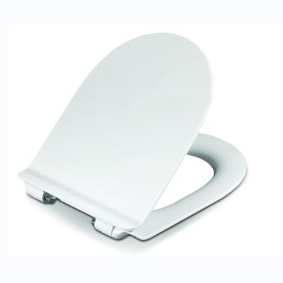 Siège de toilette en forme de U blanc durable avec fermeture lente et relâchement rapide pour les salles de bains modernes
