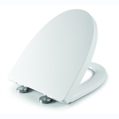 Amélioration durable de la salle de bain Simple à une seule pression Décharge rapide Couverture mince du siège des toilettes