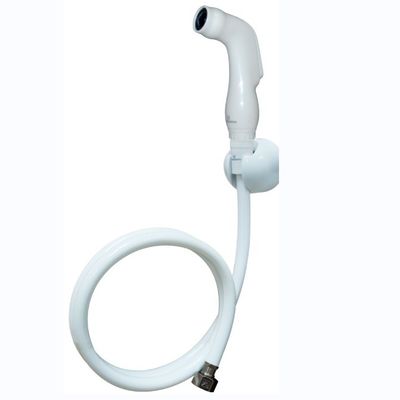 Un kit de toilettes portable blanc et durable est une solution moderne pour l'hygiène des salles de bains.