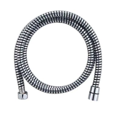 Tuyau de douche en PVC ultra-flexible noir argenté avec une longueur personnalisée et des inserts en laiton