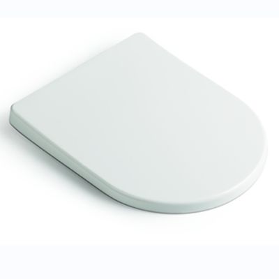 Couverture de siège de toilette en forme de U ultra-mince Douce Fermer le haut vers le bas Fixer les charnières pour les salles de bains