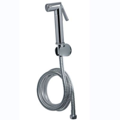 Pulvérisateur à bipète en acier inoxydable encromé gris clair pour salle de bain et femmes