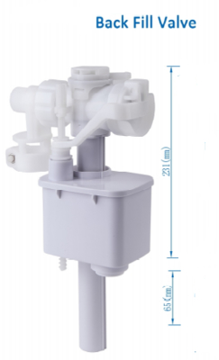 Moderne blanc Xiamen plastique professionnel des types européens Vaisseau de remplissage de toilettes
