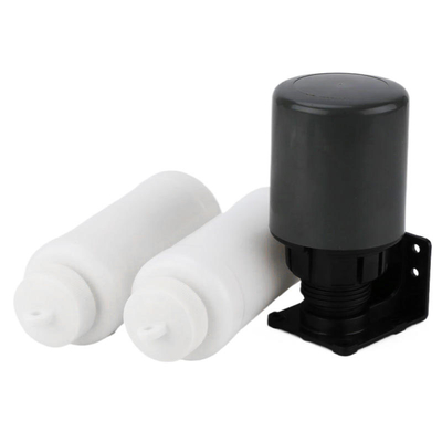 Commutateur de flotteur à double boule à commande manuelle, utilisé pour la surveillance du niveau d'eau avec capteur de contacteur.