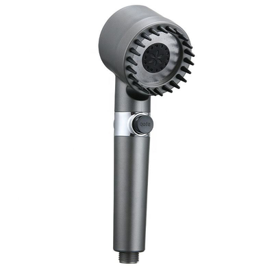 Pommeau de douche filtrant avec brosse de massage, 3 modes d'économie d'eau à haute pression, pommeau de douche en coton PP