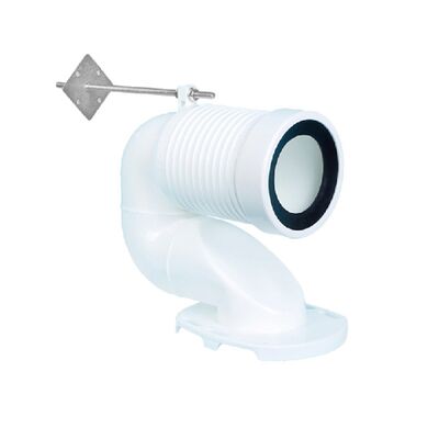 Raccord de tuyau de vidange de toilette, tuyau droit pour joint de conversion de drainage mural à drainage au sol, tuyau de déplacement universel