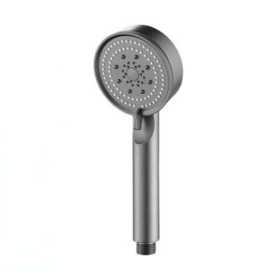 Pommeau de douche à faible débit avec 5 modes réglables. Arrêt à un bouton pour une douche à haute pression. Fonction massage aquatique. Douche écologique.