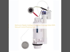 La salle de bains a besoin d'une vanne de drainage à induction intelligente avec type de chasse d'eau à commande manuelle