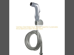 Tête de douche poussée en acier inoxydable pour le lavage durable salle de bain bain douche main