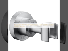 Montre fixe à 3 trous réglable à 360° pour les douches chrome modernes