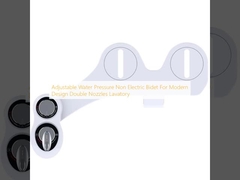Bidet non électrique réglable à pression d'eau pour toilettes à double buse de design moderne