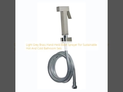 Pulvérisateur à bipède portatif en laiton gris clair pour les salles de bain chaudes et froides durables