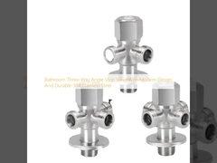 Ventilateur d'arrêt à angle triangulaire de salle de bains avec un design moderne et un acier inoxydable 304 durable