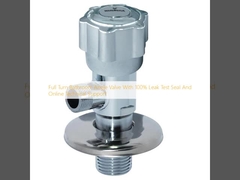 Valve d'angle de salle de bain à tour complet avec joint de test de fuite à 100% et support technique en ligne