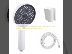 Conception personnalisée Tête de douche à main avec support de douche et tuyau en plastique poli