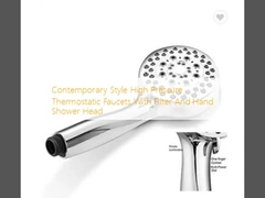 Faucets thermostatiques haute pression de style contemporain avec filtre et tête de douche à main