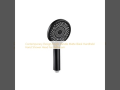 Conception contemporaine à poignée unique Matte Noir Tête de douche portative pour salle de bain