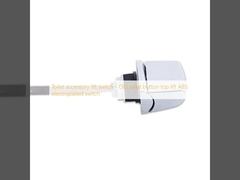 Interrupteur de levage pour accessoire de toilette - Interrupteur de levage supérieur de bouton de toilette ancien en ABS électroplaqué