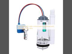 Appareils de salle de bain réglables à câble ABS avec soupape de toilette à double arroseur