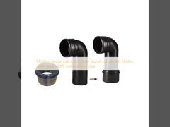 Connexion de robinet de salle de bain de design moderne réservoir d'eau caché tuyau de coude de sortie HDPE
