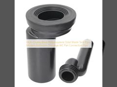 Tuyau de réservoir de déchets de toilettes en polypropylène noir de haute qualité, tuyau de raccordement WC pour salle de bain moderne