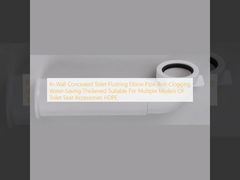 Coude de chasse d'eau encastré dans le mur pour toilette, anti-colmatage, économie d'eau, épaissi, adapté à plusieurs modèles d'accessoires de siège de toilette, HDPE