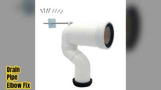 Fixation du coude du tuyau d'évacuation des toilettes