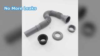 Tuyau d'évacuation d'évier flexible, installation facile