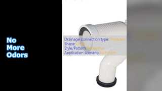 Connexion déodorante pour tuyau de toilette en PP blanc
